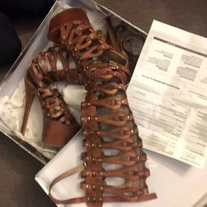 “Gladiator” style boots, ordered from Nordstrom